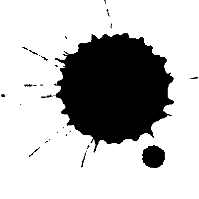 schwarzer Farbklecks im Hintergrund
